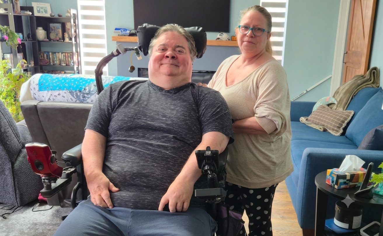 Classic LifeCare caregiver providing in-home care support to a client in Vancouver, BC
